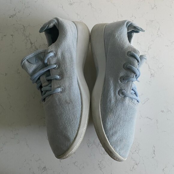 Allbirds Men’s Merino Wool Runner Frost Light Blue Sneakers Sze 10 0819 NV1 Fall - Picture 7 of 14